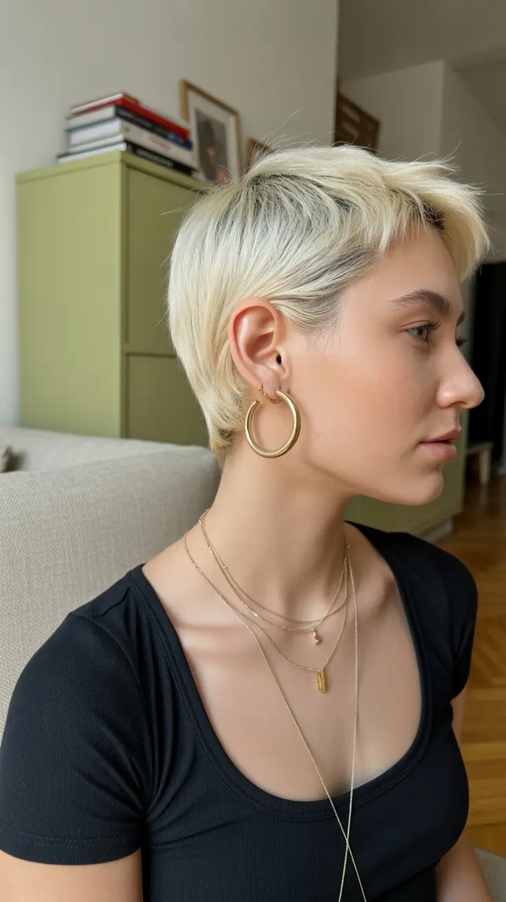pixie haircut 2026 Soft Platinum Balance