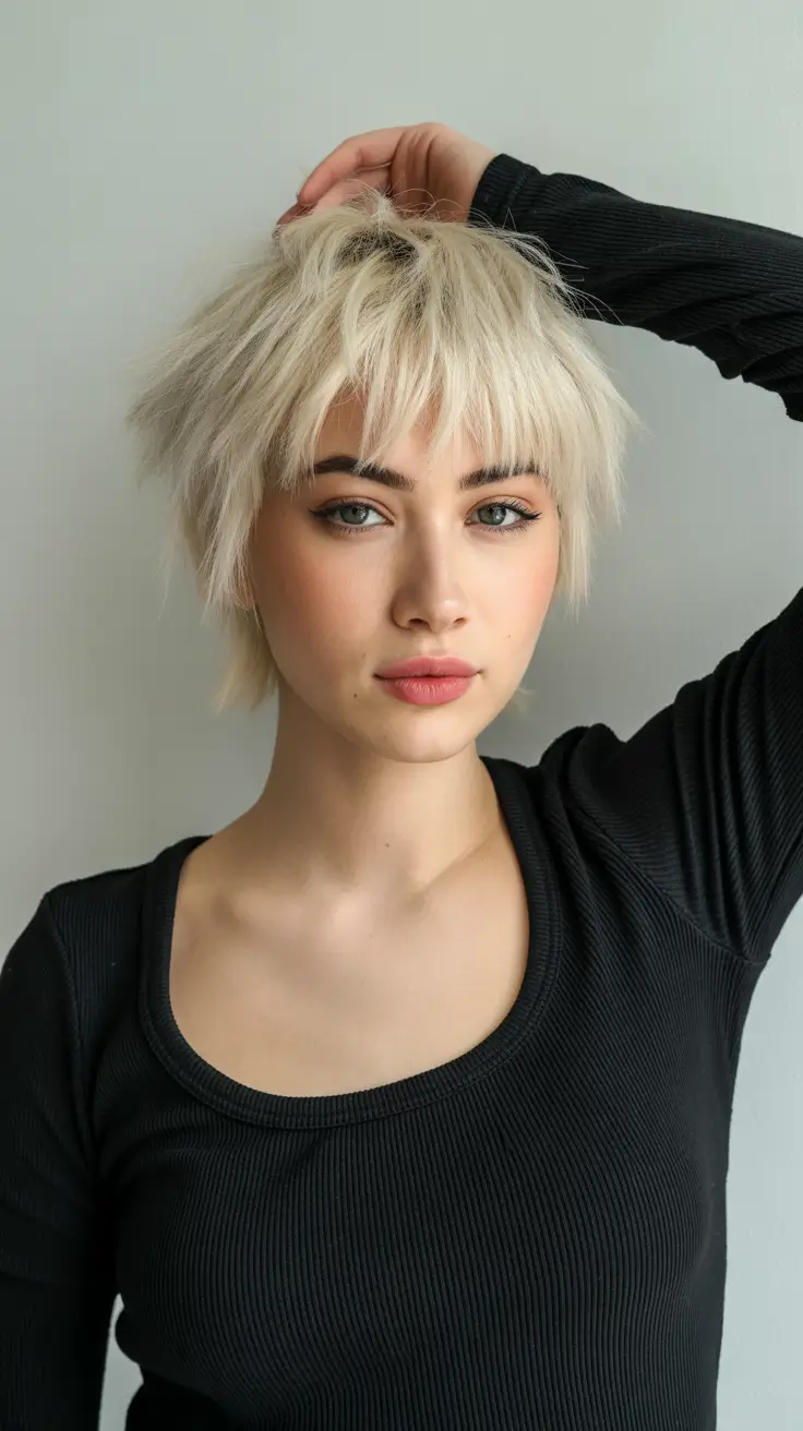 pixie haircut 2026 Choppy Ice Pixie