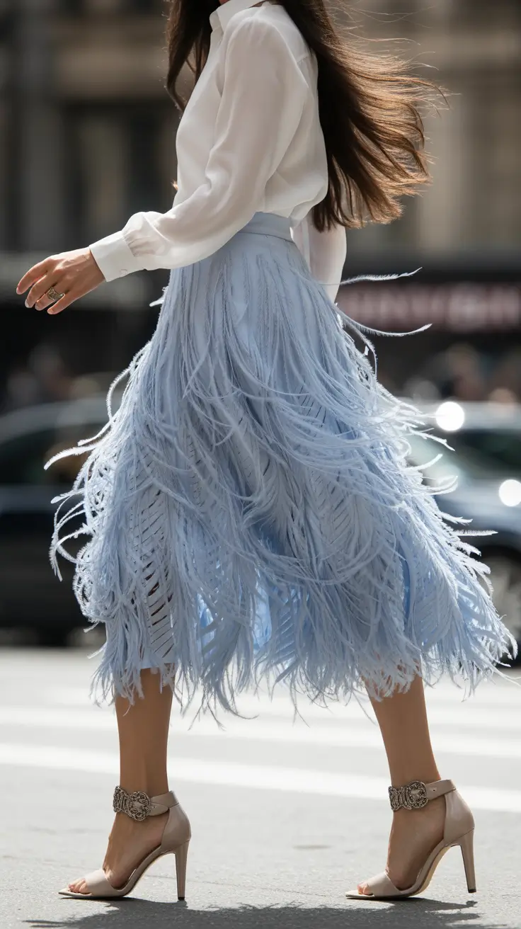 Elegant skirt outfits 2026 Featherlight City Mood