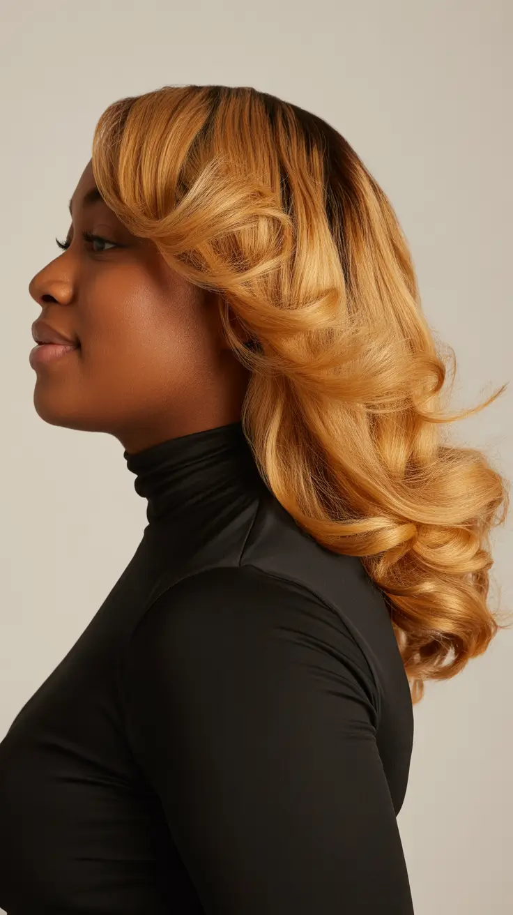 Fat Face Haircuts 2026 Golden Blonde Hollywood Waves