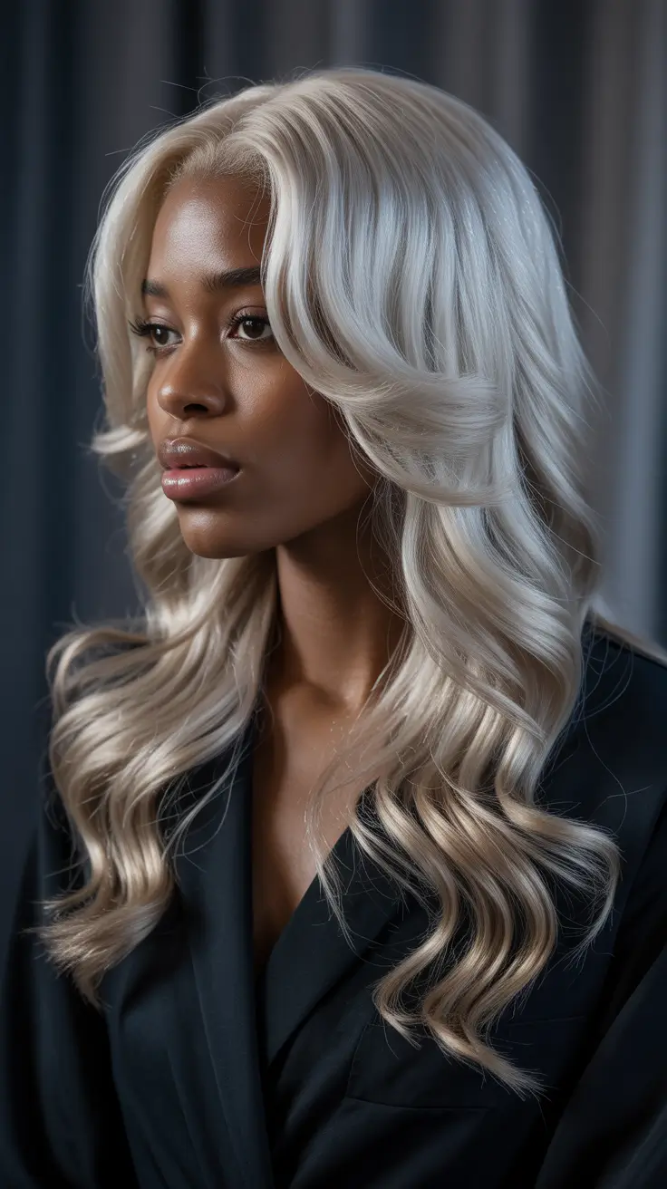 Hair Color Ideas to Look Younger 2026 Platinum Silver Glamour for the Fearless