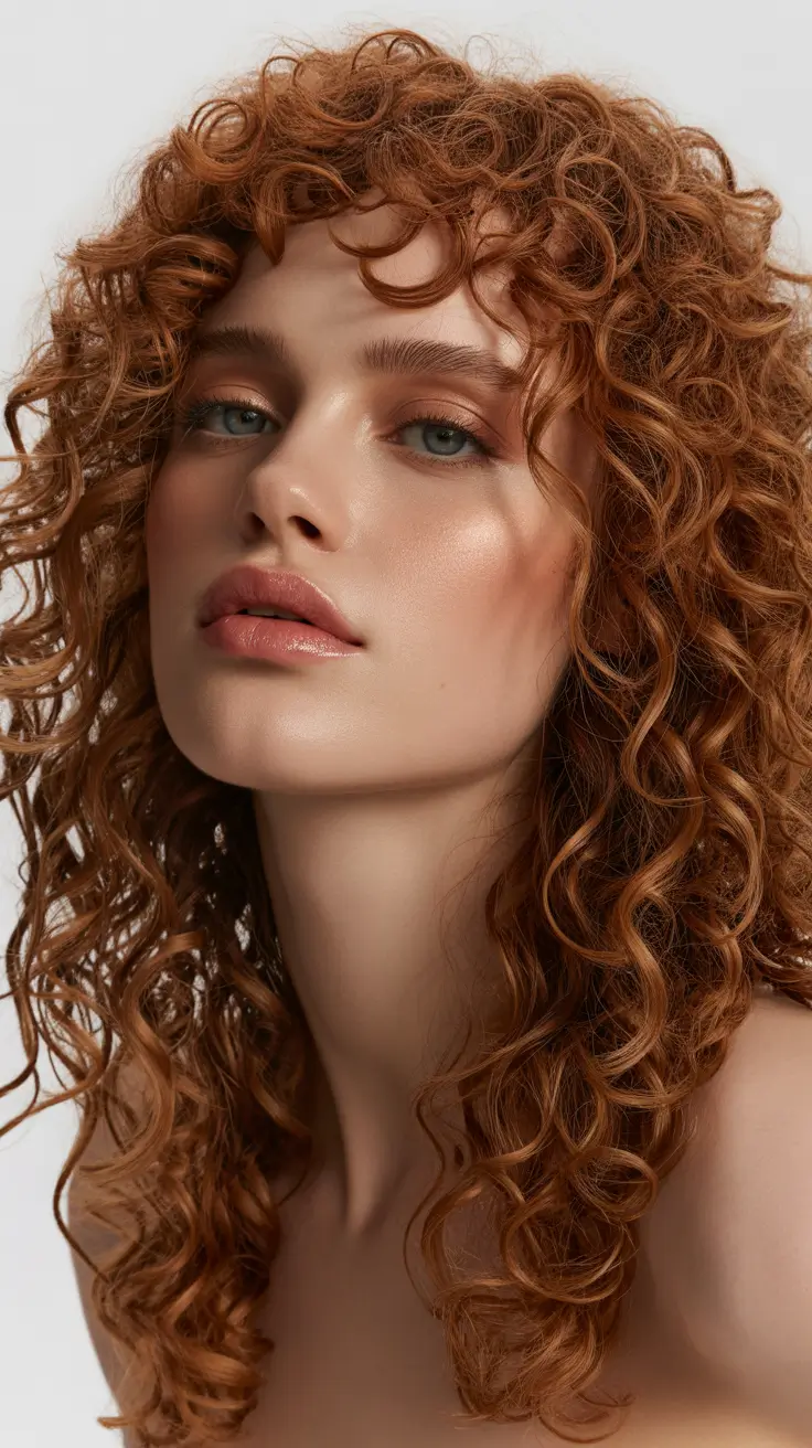 Hair Color Ideas to Look Younger 2026 Copper Curl Revival