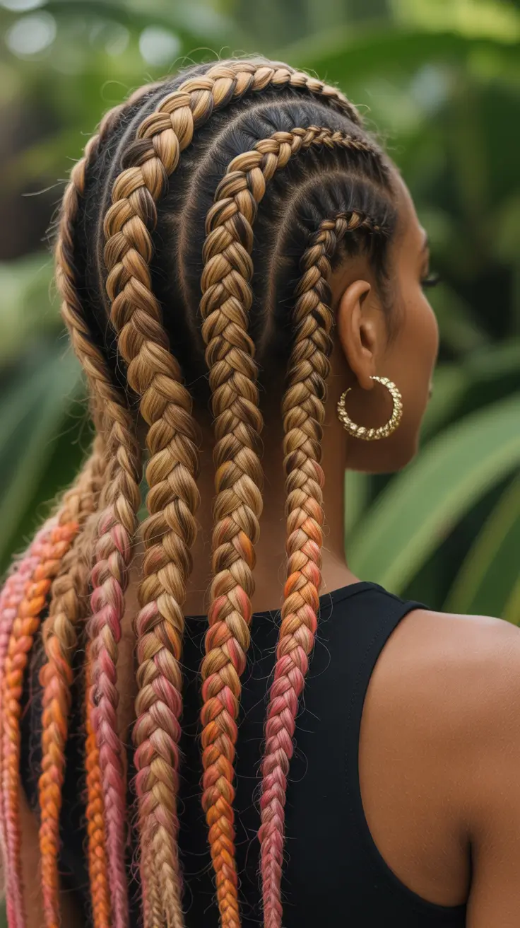 ombre braids for a dreamy effect hairstyle black women 2026