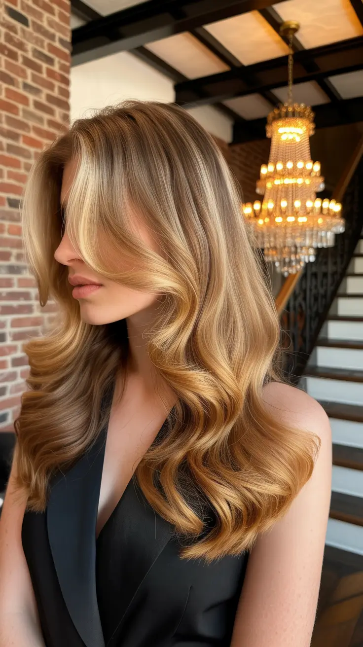 Honey blonde hair color 2026 Glamorous Honey Blonde Waves