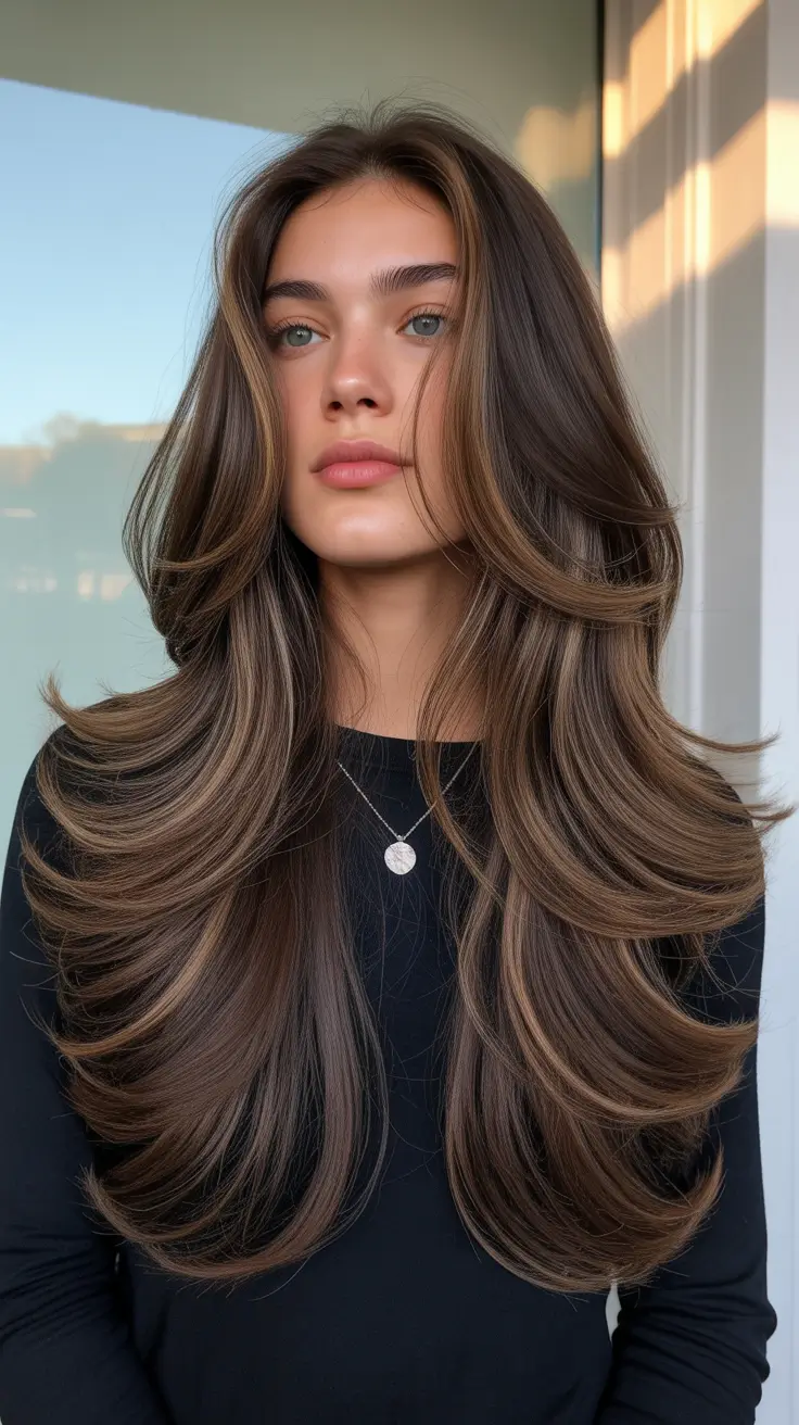 Butterfly Haircut 2026 Cool Toned Long Layers With Subtle Lift