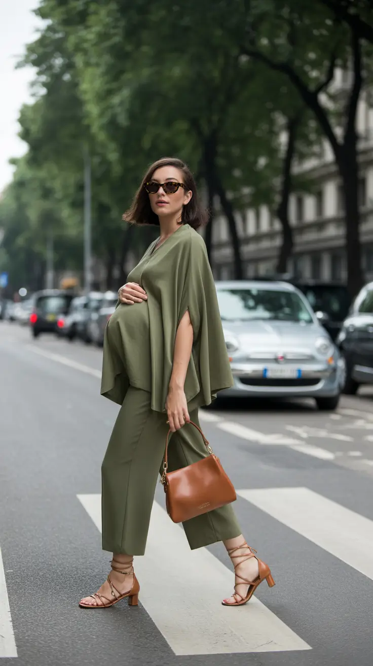 pregnancy outfits 2026 Olive Flow: Effortless Chic for Every Trimester