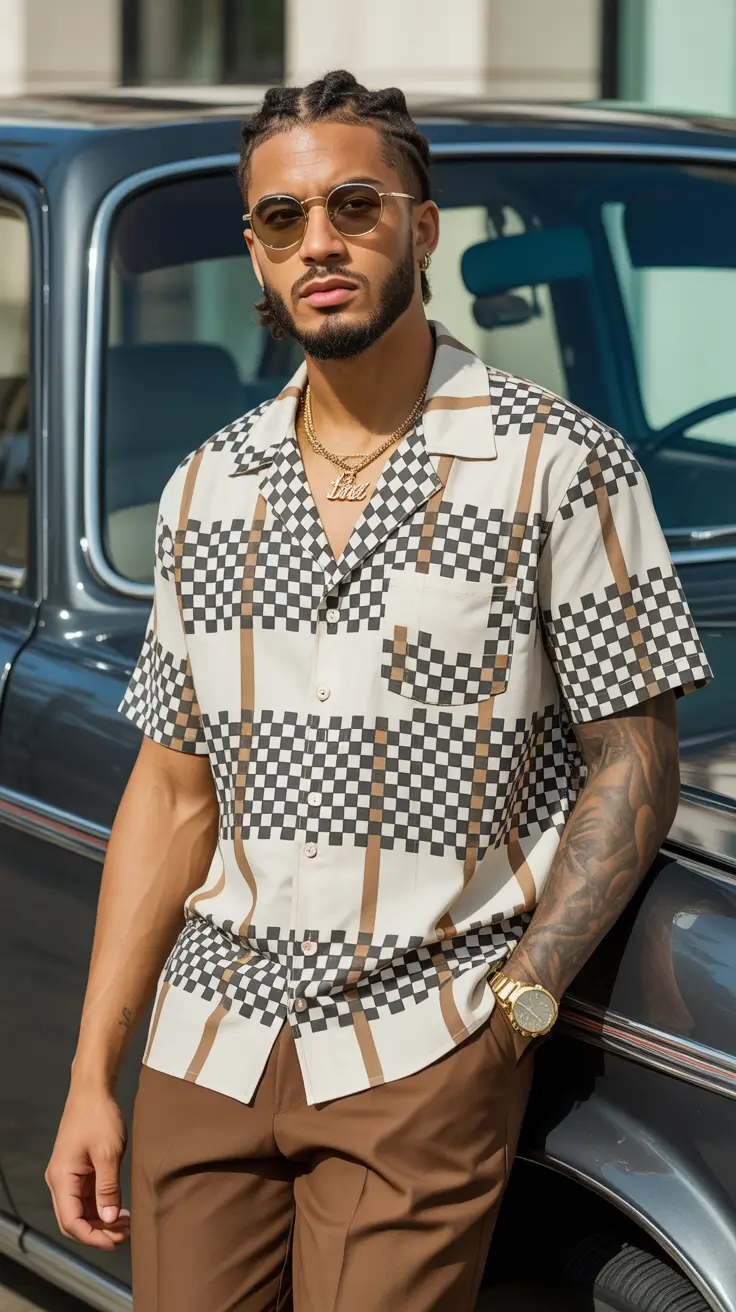 Outfits for Men 2026 Retro Geometry Meets Cool Confidence