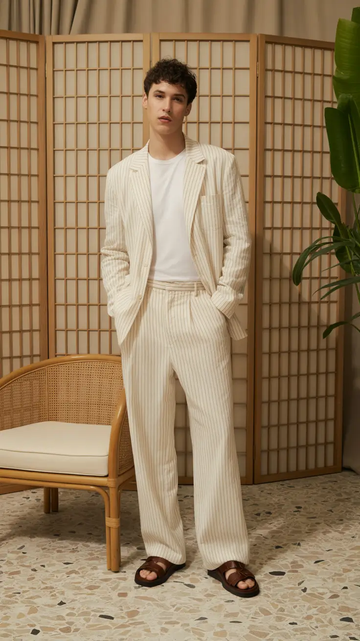 Outfits for Men 2026 Stripes in the Sun