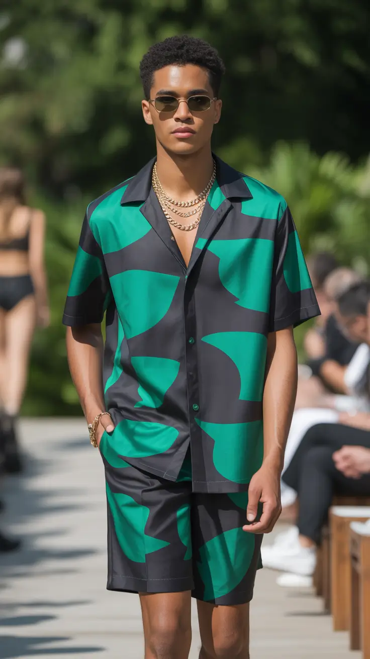 Outfits for Men 2026 Graphic Cool in Green and Black