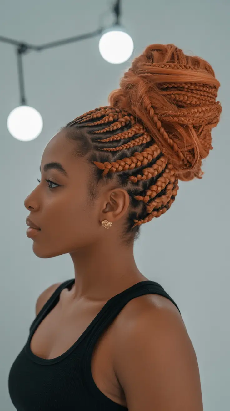 braids hairstyle 2026 high bun