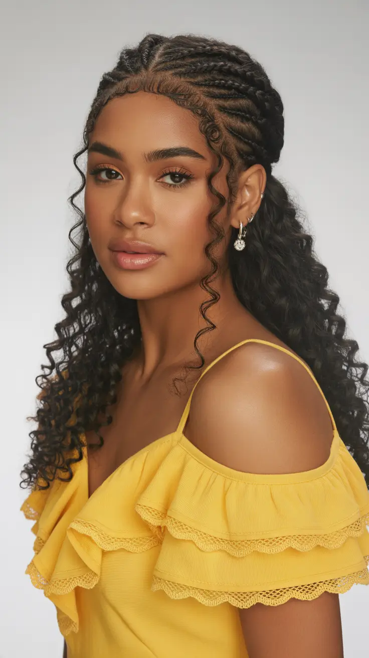 braids hairstyle 2026 goddess curly