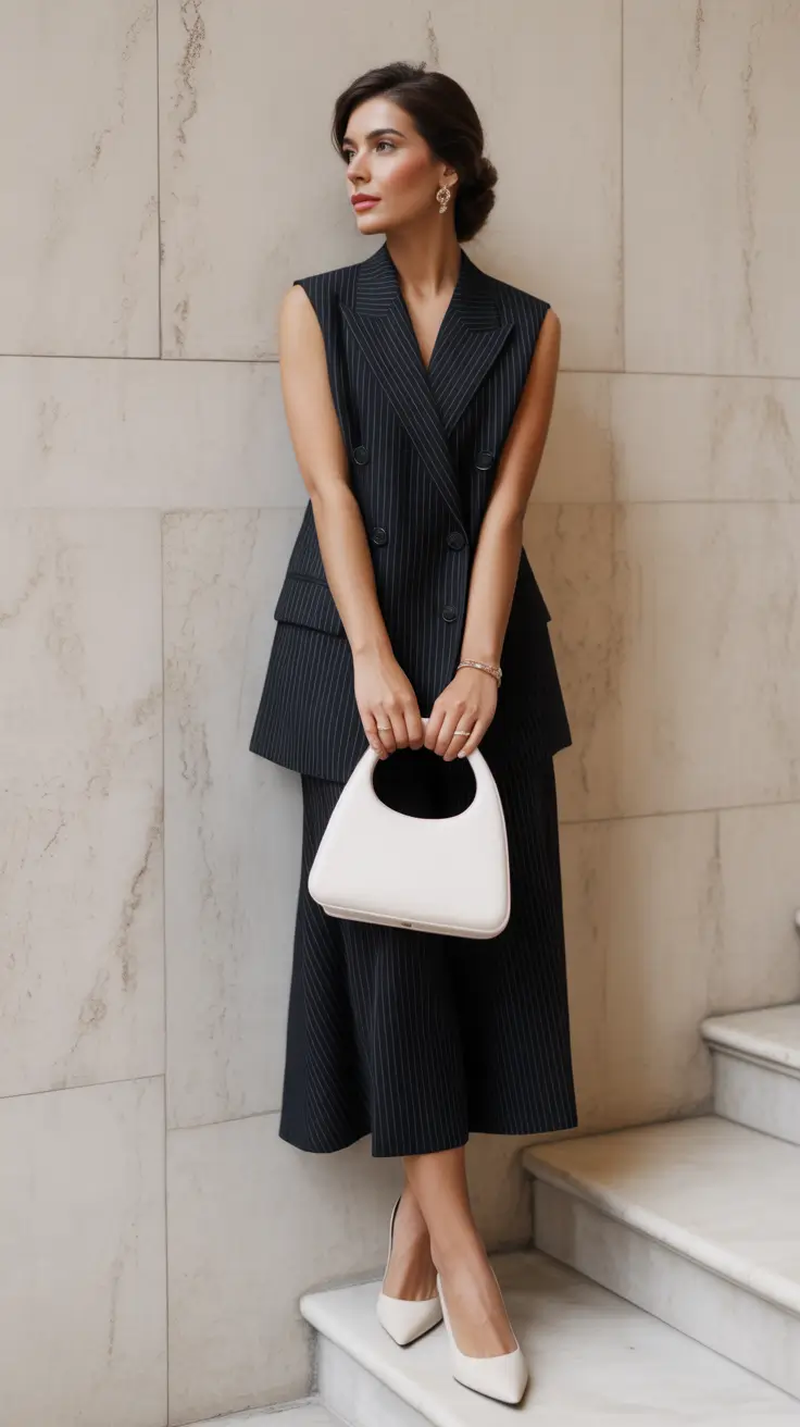 Classy Outfits 2026 Pinstripe Suit