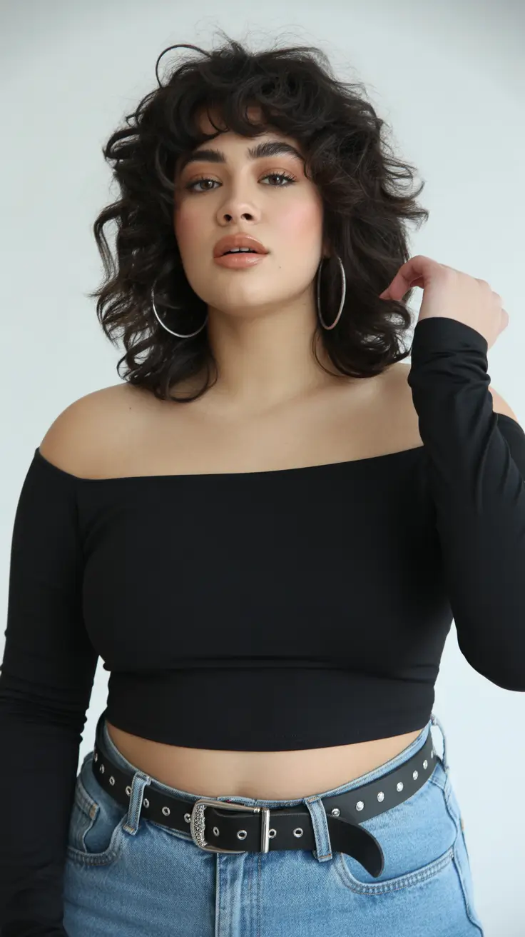 Haircuts for Plus Size Women 2026 Curly Confidence with Retro Vibes