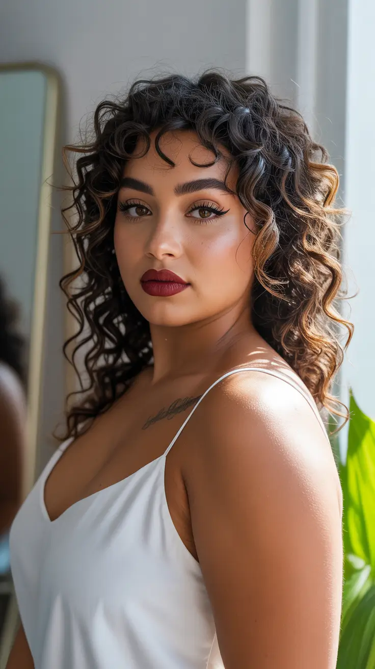 Haircuts for Plus Size Women 2026 Curly Confidence with Fringe