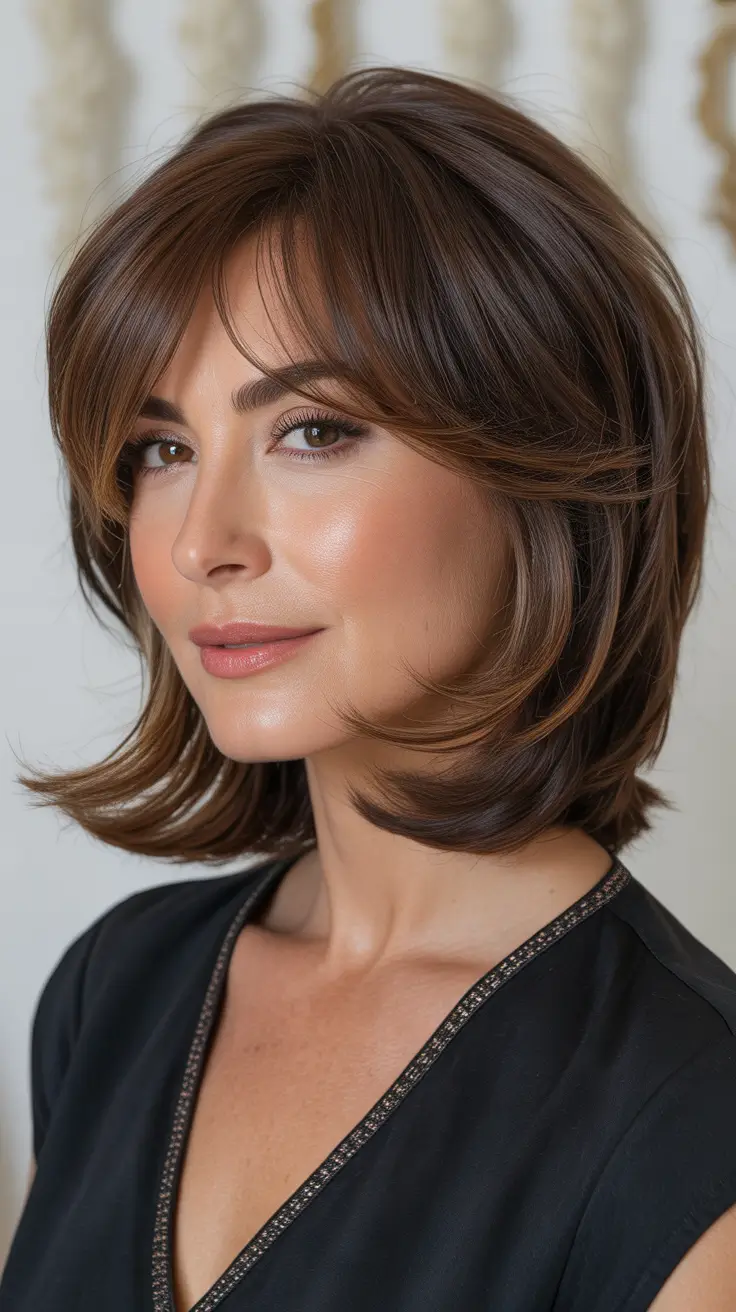 Haircuts for Women Over 40 2026 Medium Layered Shag