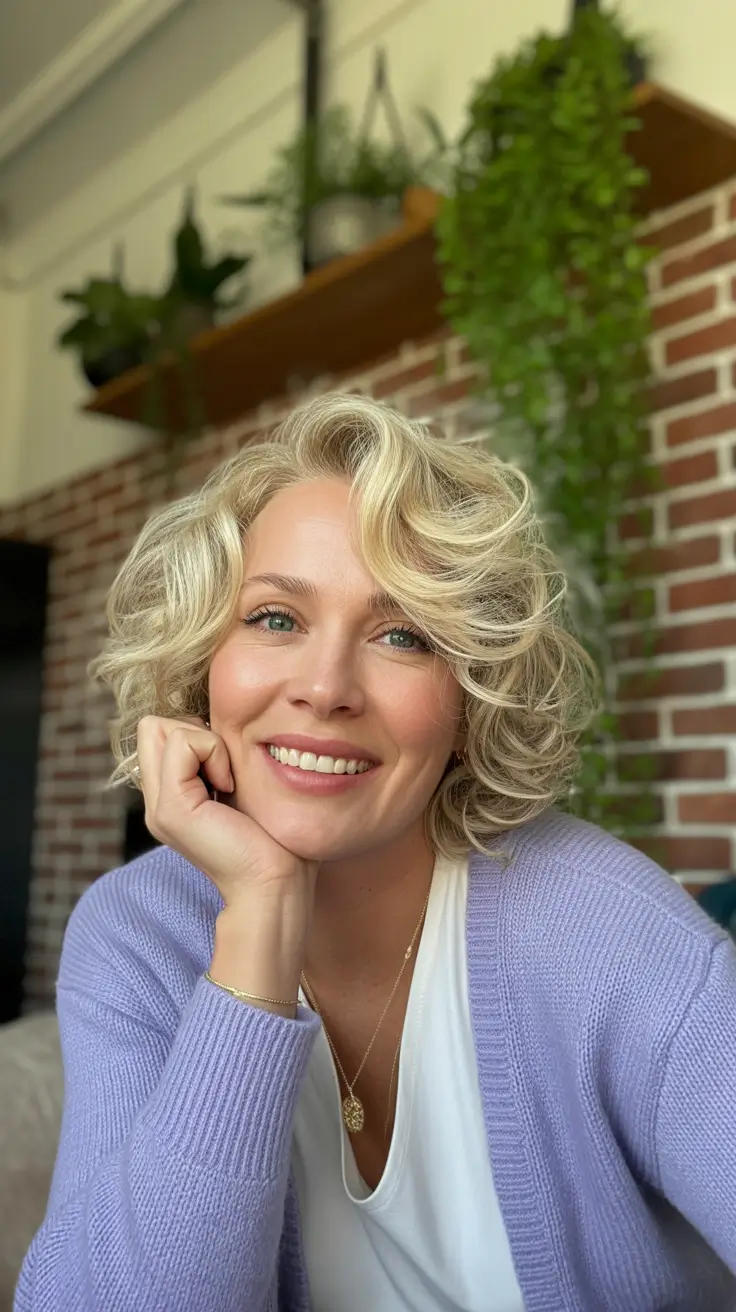 Haircuts for Women Over 40 2026 Curly Bob