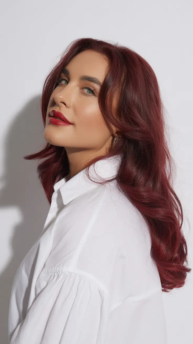 Haircuts for Women Over 40 2026 Mid Length Red Hair