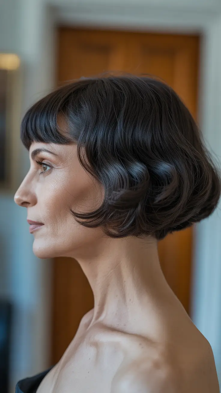 Haircuts for Women Over 50 2026 French Inspired Short Bob with Soft Waves