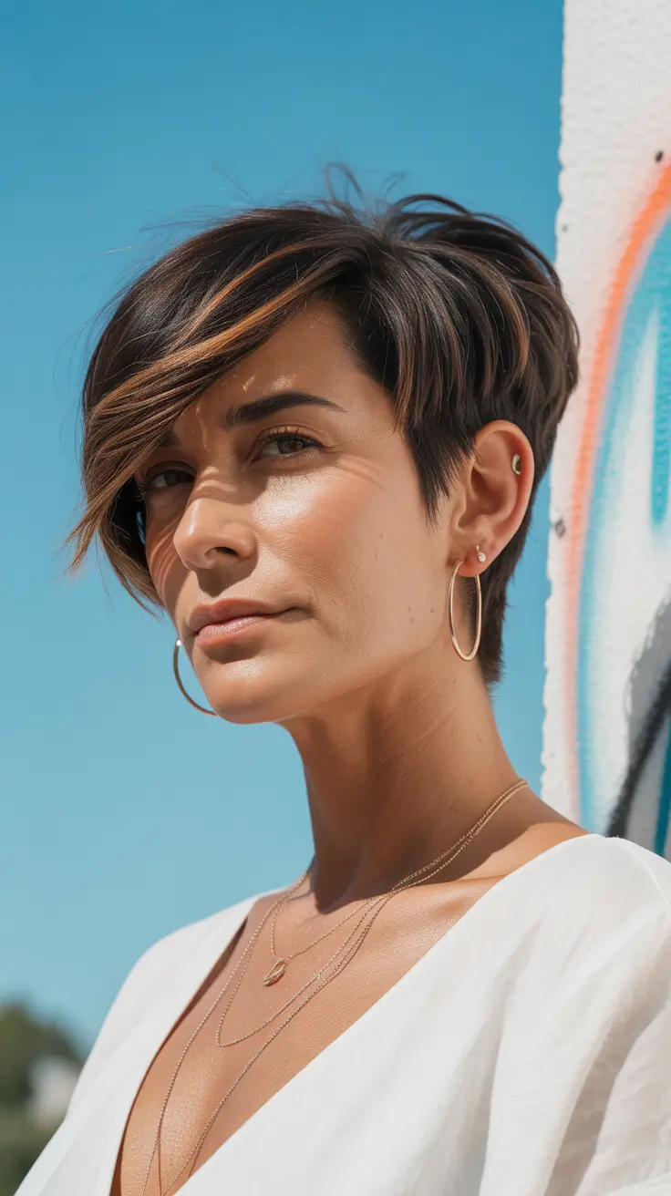 Haircuts for Women Over 50 2026 Edgy Short Pixie