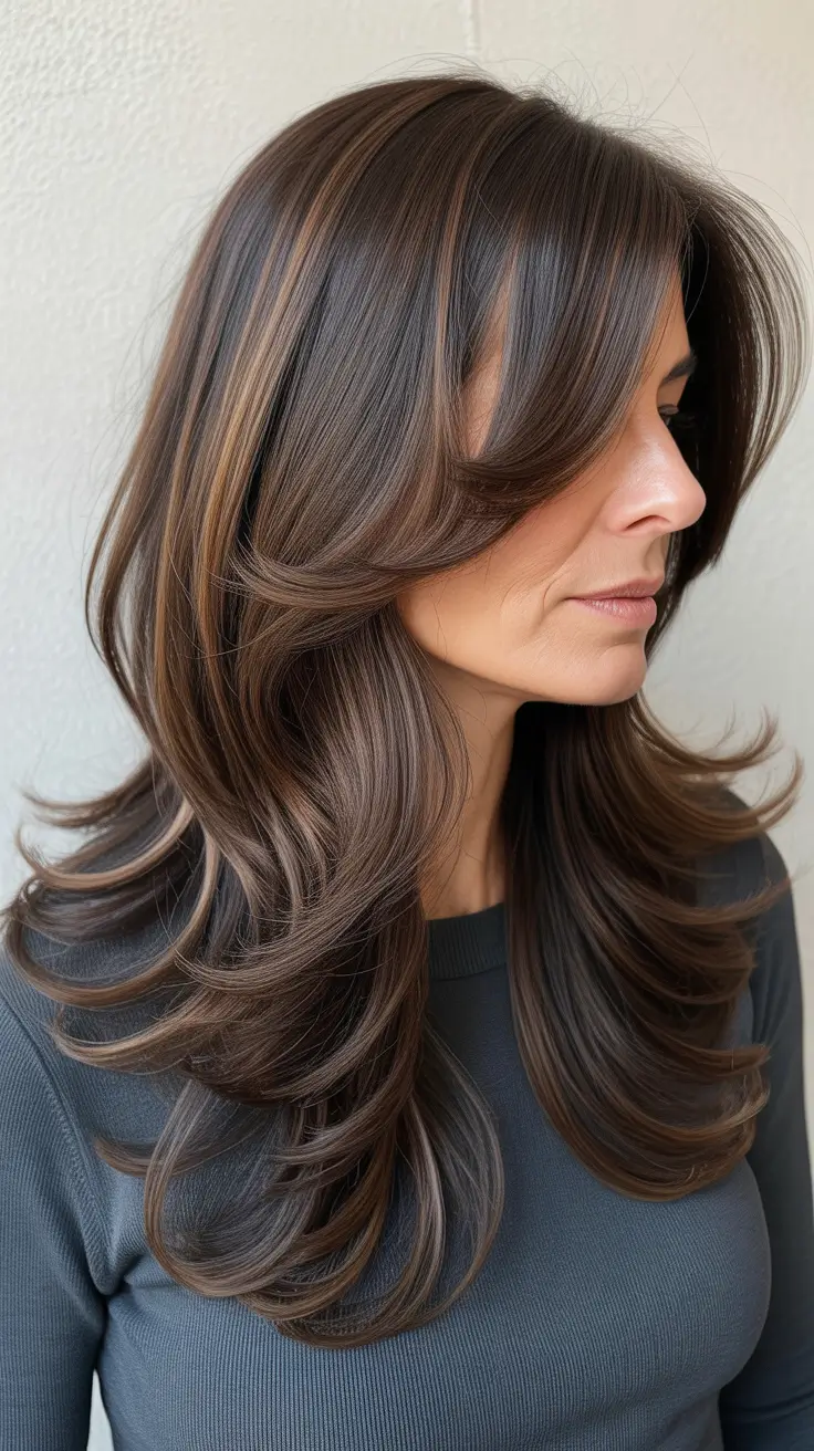 Haircuts for Women Over 50 2026 Medium Length Layered Hairstyle