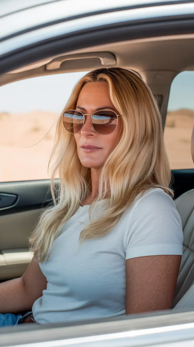 Modern Hairstyles for Women Over 50 2026 Effortless Long Hair with a Casual Edge