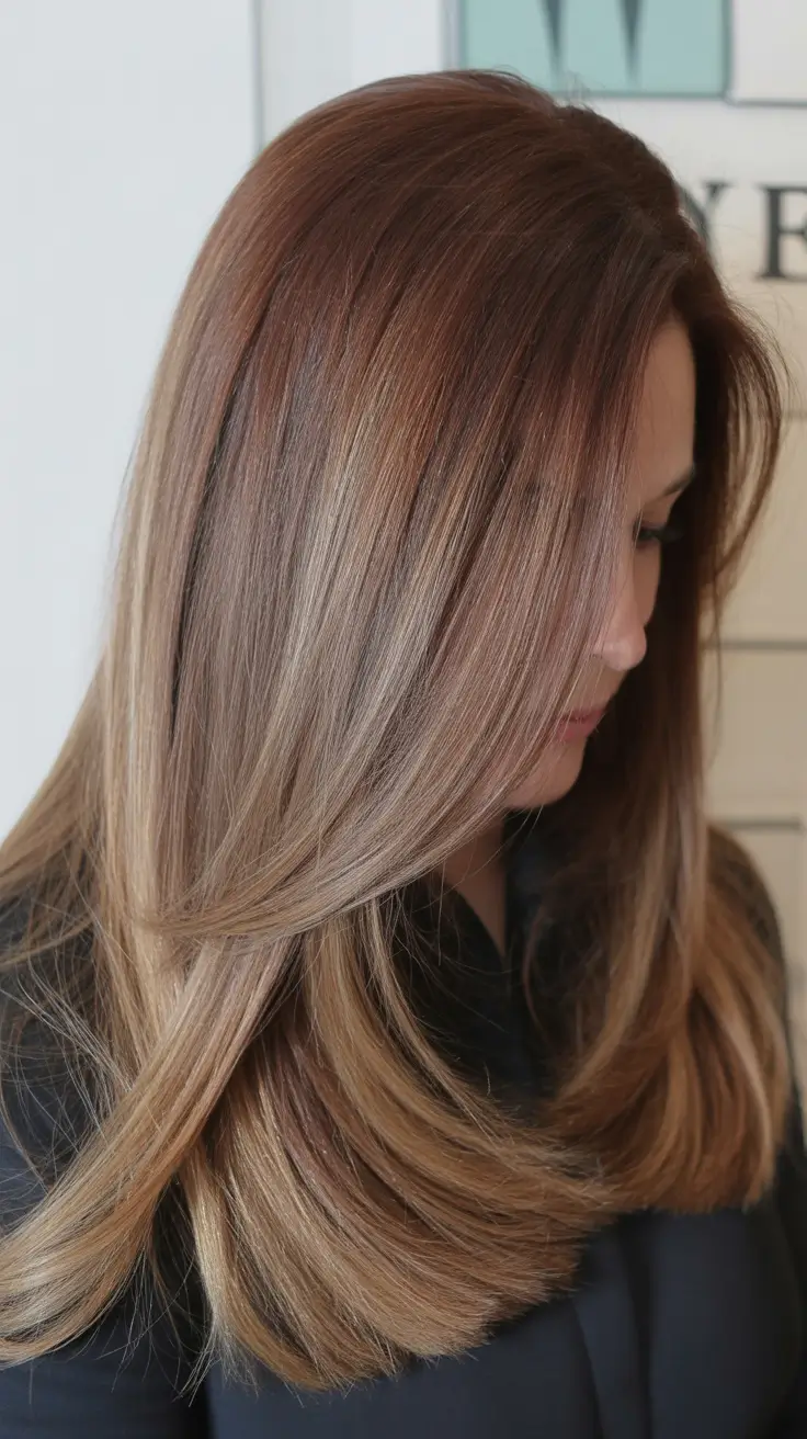 Haircuts for Women Over 50 2026 Long Layered Brunette