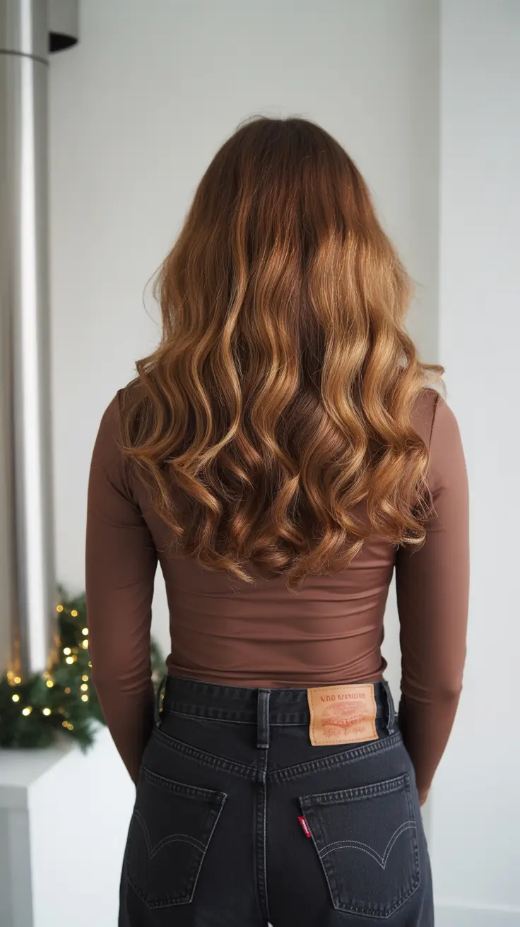 haircuts for long hair 2026 Copper Glow Waves