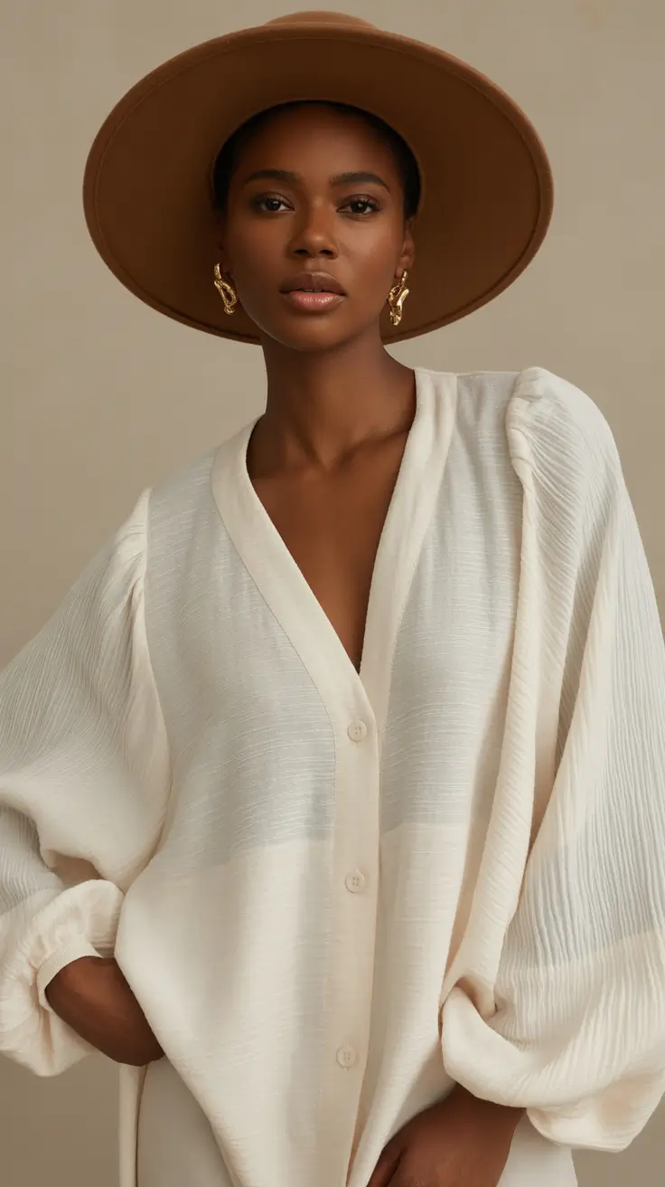outfits for black women 2026 Soft Neutrals With Western Charm