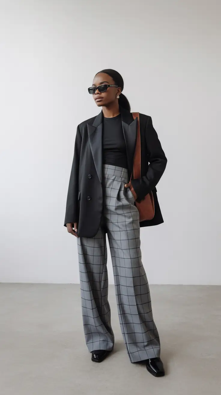 outfits for black women 2026 Modern Workwear With Sharp Elegance