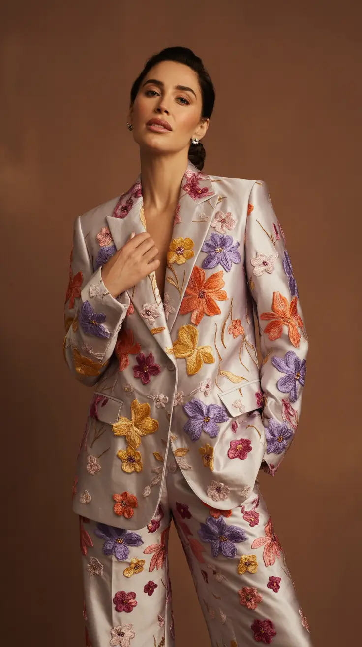 Outfits for Women Over 40 2026 floral couture