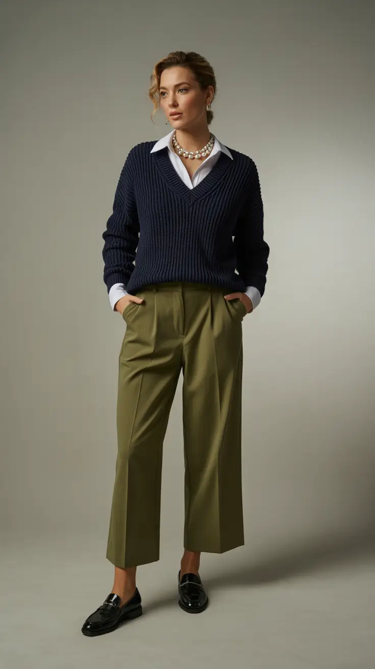 business casual outfits 2026 Preppy Polished