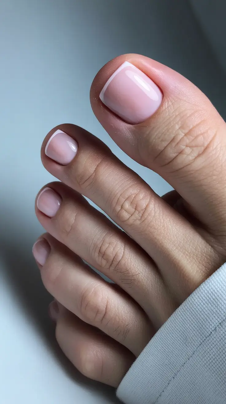 New Toe Nail Colors 2026 Modern French Tip Toes