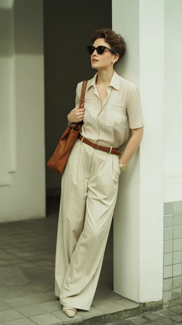 old money outfits 2026 Retro Ease in Soft Neutrals