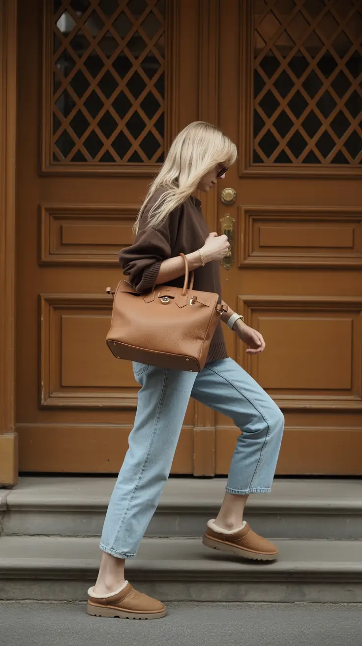 ugg outfits 2026 Effortless Brown Layers