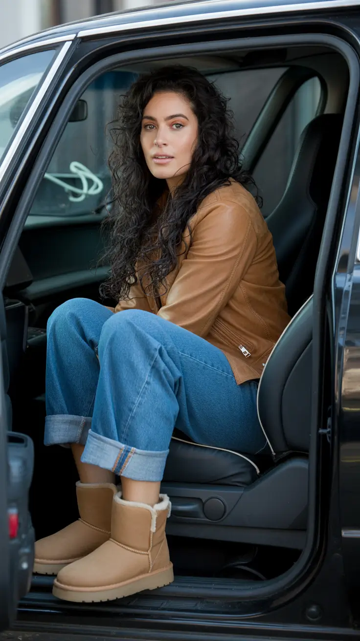 ugg outfits 2026 Caramel Street Style