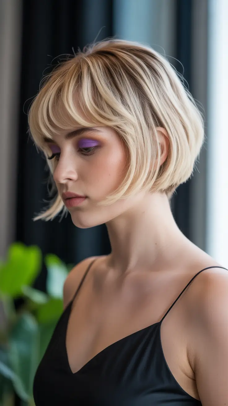 choppy bob with bangs 2026