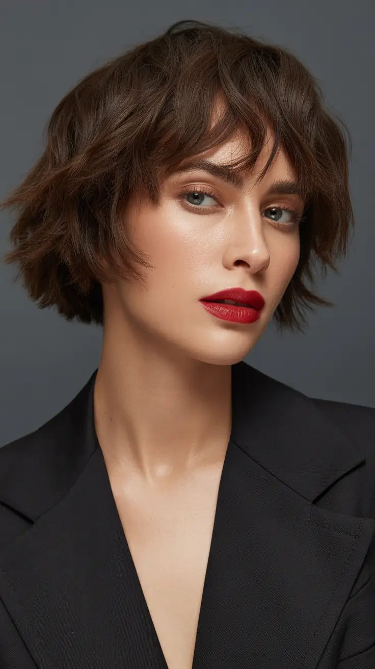 shaggy bob with bangs 2026