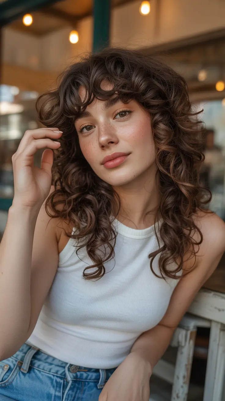 curly bob with bangs 2026