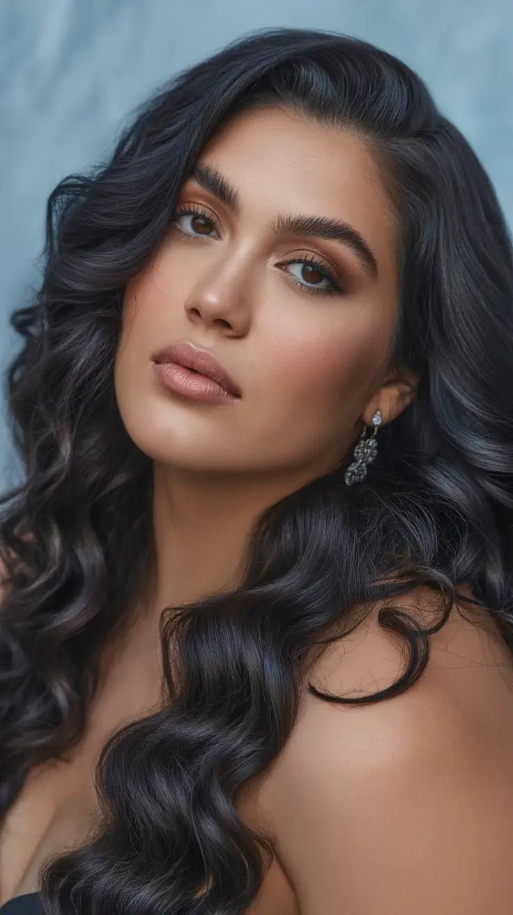 Haircuts for Plus Size Women 2026 Glossy Retro Waves with Modern Edge