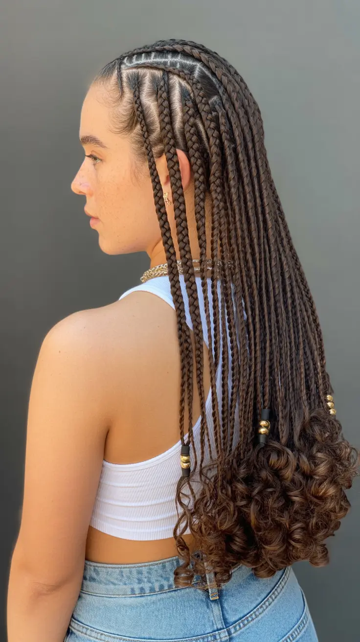 Curly hairstyle 2026 Braids with Curls