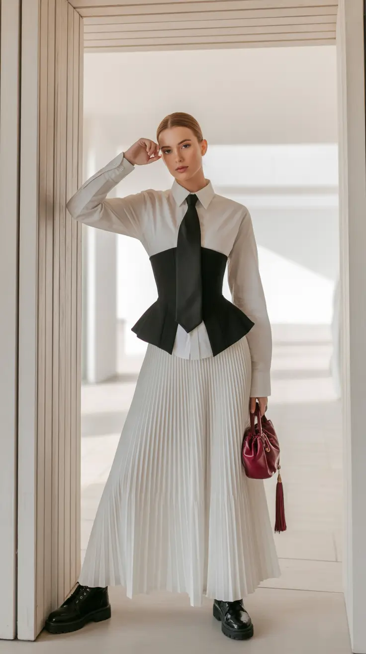 formal outfits for women 2026 Feminine Authority Balance