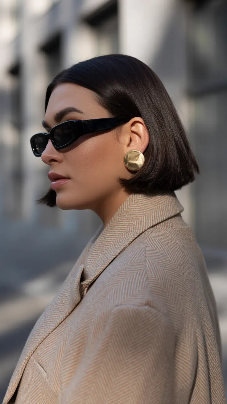 Haircuts for Chubby Faces 2026 Urban Edge Short Bob