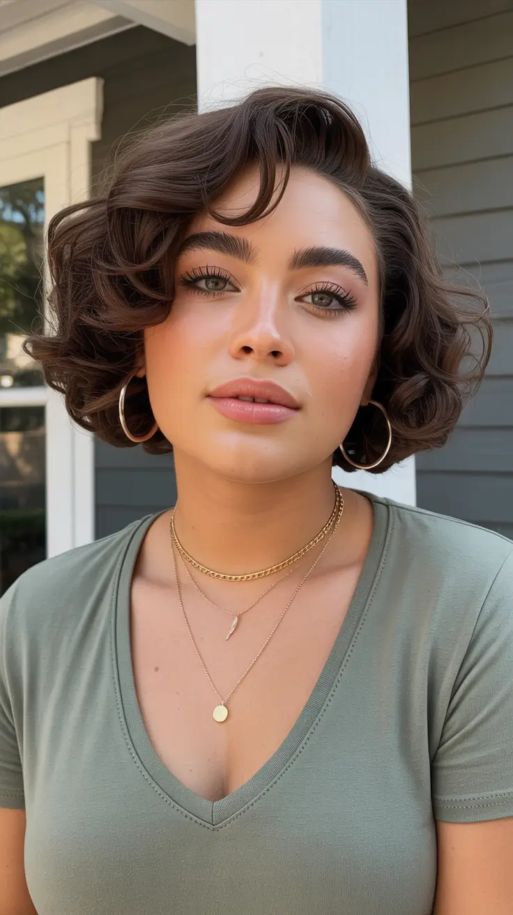 Haircuts for Chubby Faces 2026 Modern Voluminous Bob