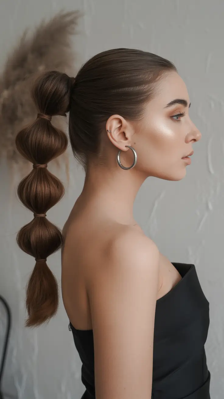 ponytail hairstyle 2026 Bubble Ponytail Perfection