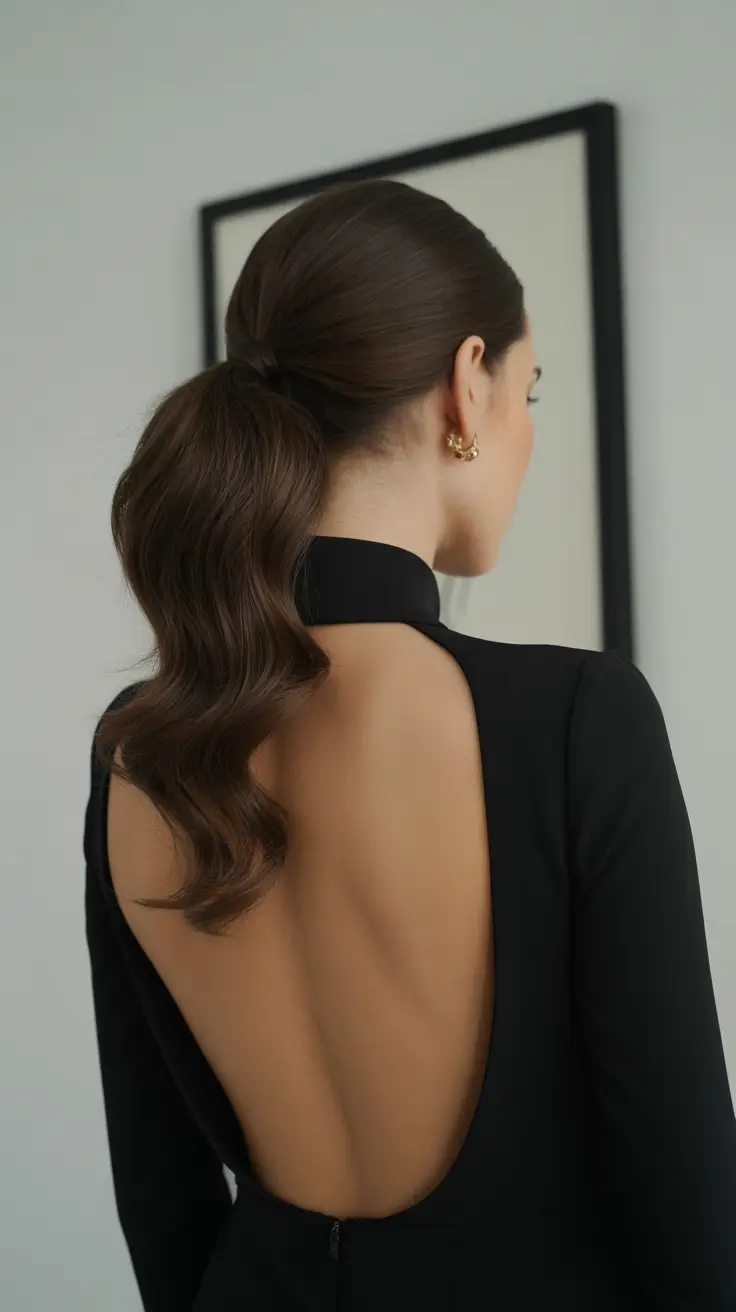 ponytail hairstyle 2026 Retro Volume Low Waves