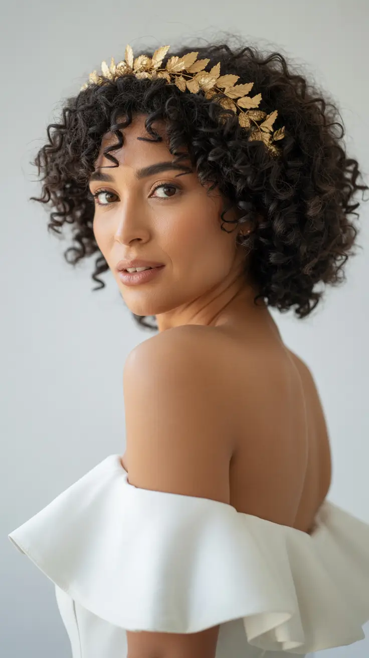 wedding hairstyle 2026 Curly Crown Magic