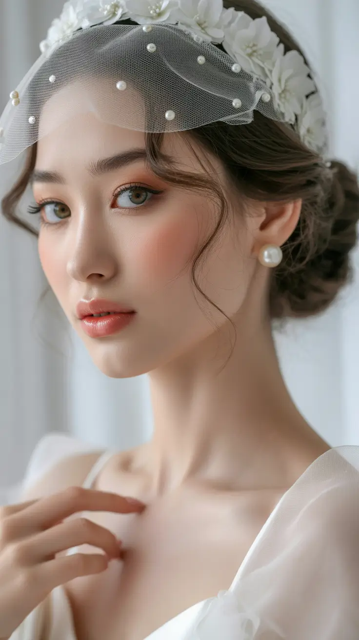 wedding hairstyle 2026 Pearl Dream Half Up