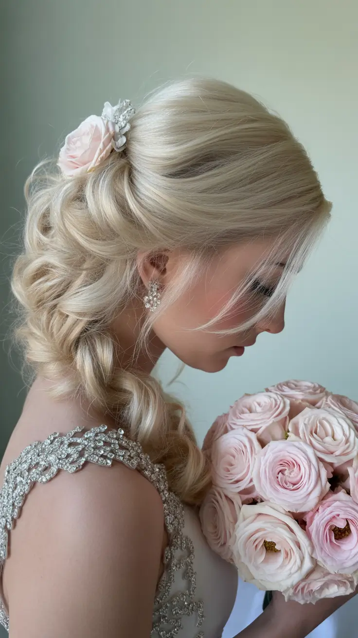 wedding hairstyle 2026 Blushing Rose Twist