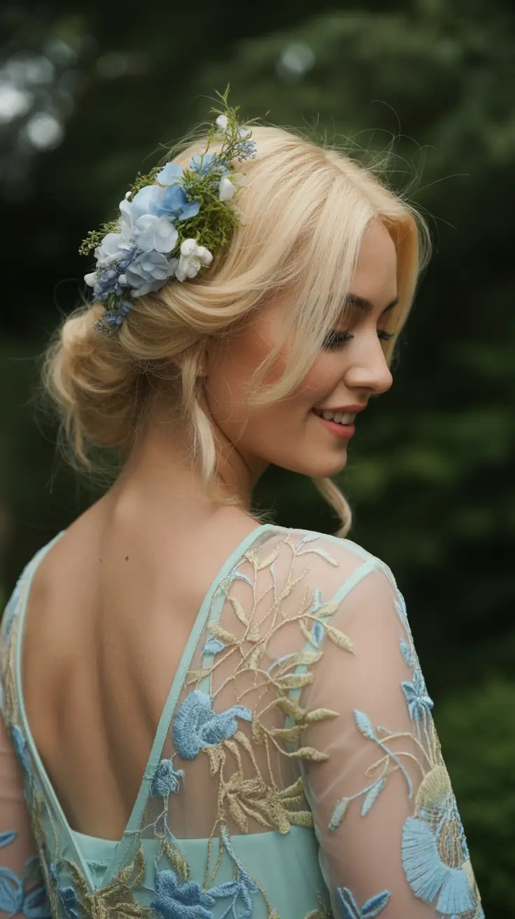 wedding hairstyle 2026 Pastel Bloom Softness