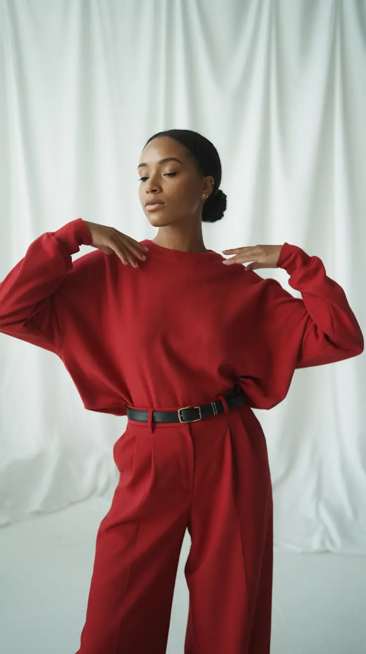 sweater outfits 2026 The Statement Red